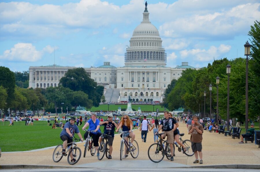 biking in Washington